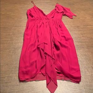 Alice + Oliva Wine Colored Wrap Dress